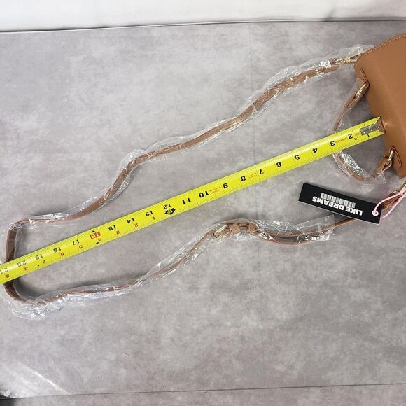 Woven Straw Crossbody Handbag Womens Tan Brown Top Handle Flap Mini Purse Raffia - Picture 10 of 10